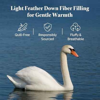 Goose Feather Down Comforter Full Size, All Season Duvet Insert