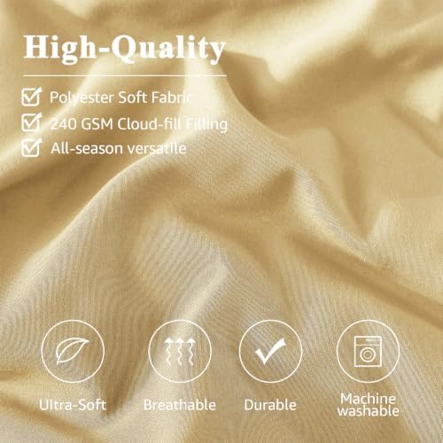 Monbix King Size Comforter Set-7 Pieces Soft Bed in a Bag King Bedding Sets