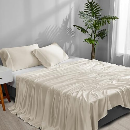 ACCURATEX Cooling Sheets for Hot Sleepers, Full Size, Beige