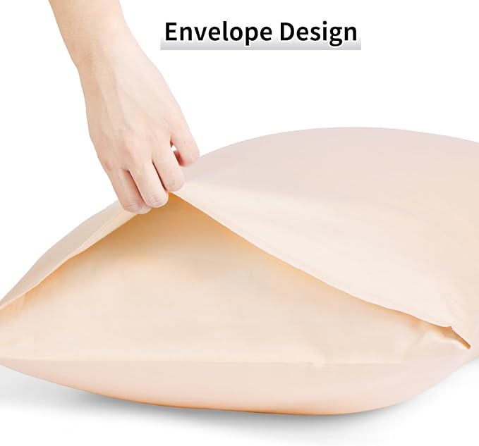 Warmstar Cotton Body Pillow Cover 1 Pack, 600 Thread Count Body Pillow case 20"x54", Long Body Pillow Case Cover Soft Breathable with Envelope Closure,Champagne