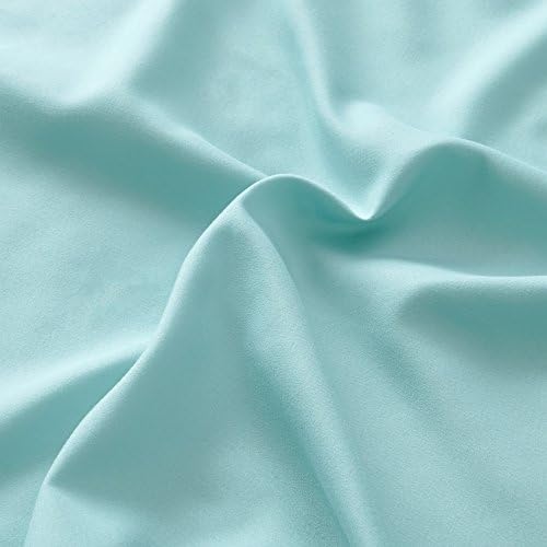 Comfort Spaces CS20-0118 Microfiber Set 14" Deep Pocket, Wrinkle Resistant All Around Elastic-Year-Round Cozy Bedding Sheet,6 pcs, Matching Pillow Cases, Queen, Aqua