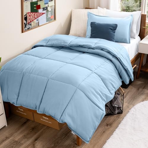 Bare Home Comforter Set - 1800 Ultra Soft (Twin/Twin XL, Light Blue)