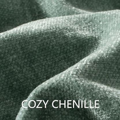 Chenille Throw Blanket for Couch 50" x 60", Sage Green