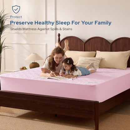 BEDLORE Waterproof Mattress Protector, California King Size Mattress Pad