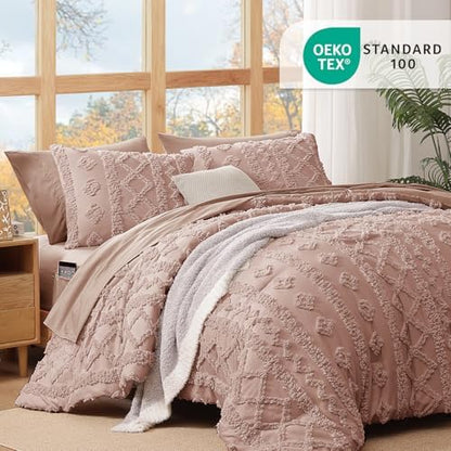 Oversized Queen Comforter Set- 7 Pieces Bed in a Bag Queen Bedding Sets