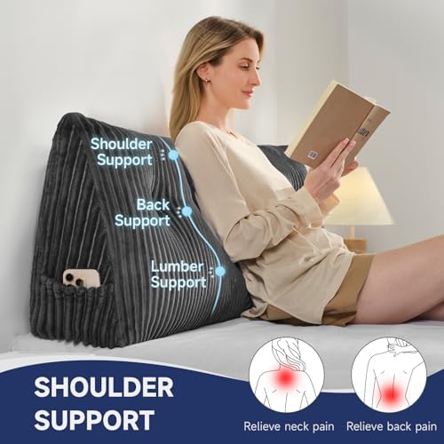 Z-hom Headboard Pillow, Wedge Backrest Cushion, Twin Size,ONE Roll Pillow