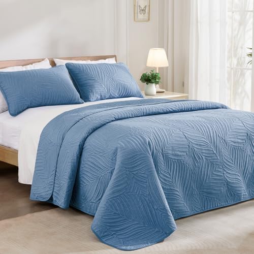 Exclusivo Mezcla Lightweight Full Queen Quilt Bedding Set, Soft Microfiber