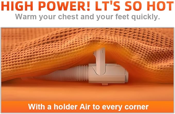 Portable remote control blanket heater, comfortable warm air, sweat absorbing and drying, suitable for climate change, suitable for all seasons, can dry shoes, clothes, blankets, bed heating blankets