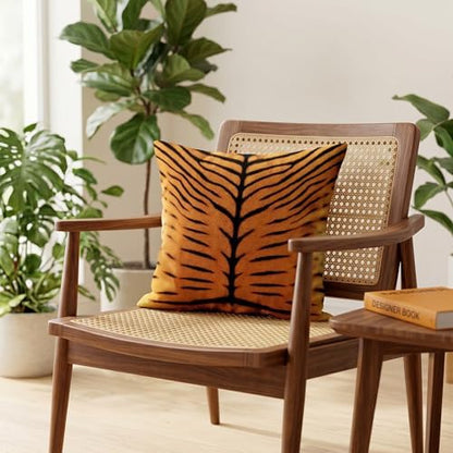 TOMWISH Tiger Stripe Texture Print Throw Pillow Covers 26x26 in Set of 2