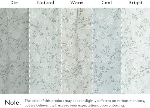RUVANTI 100% Cotton Queen Sheets, Percale Queen Sheet Set, Everbloom Studio
