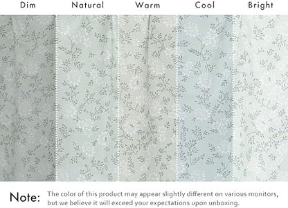 RUVANTI 100% Cotton Queen Sheets, Percale Queen Sheet Set, Everbloom Studio