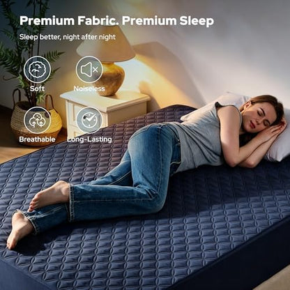 BEDLORE 2 Pack Waterproof Mattress Protector, Cal King Size Mattress Pad