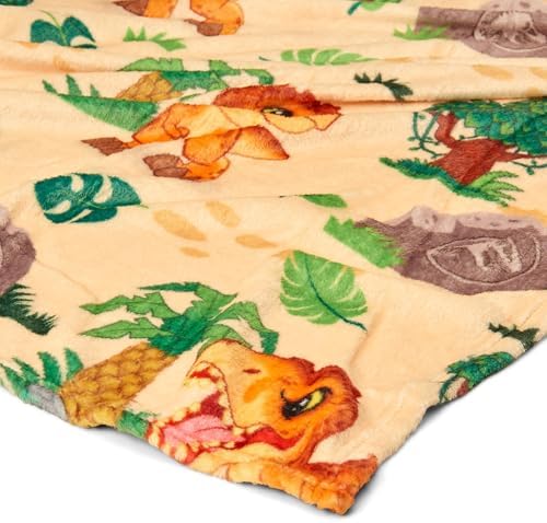 Northwest Universal Studios Jurassic World, Wild Time, Silk Touch Throw and Hugger Set, 50 x 60 Inches