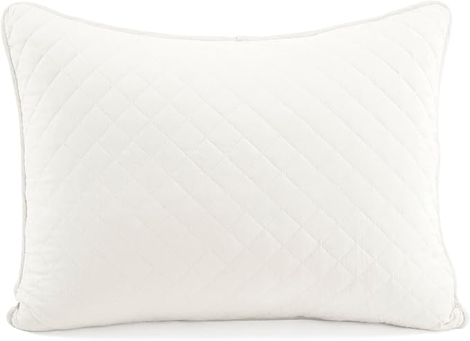 Lush Decor Ava Quilt Diamond Pattern Solid 2 Piece Oversized Bedding Blanket Bedspread Set - Twin-XL - White