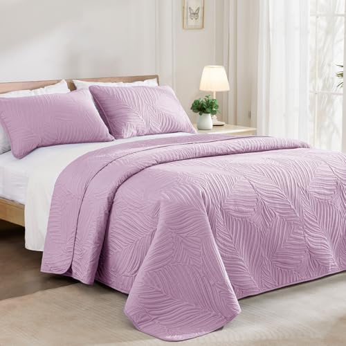 Exclusivo Mezcla Lightweight Full Queen Quilt Bedding Set, Soft Microfiber