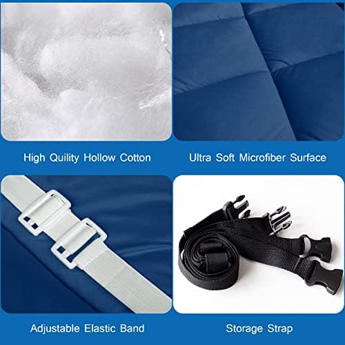 Cot Mattress Pad 30" X 75" Quilted Cot Pads for Camping