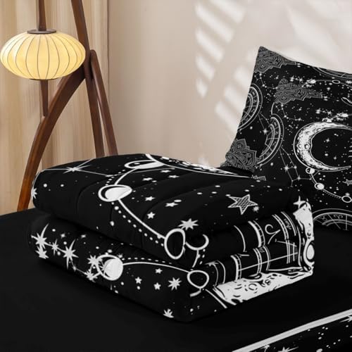 Feelyou Sun Moon Constellation Comforter Set Queen Size Kids Boys Girls