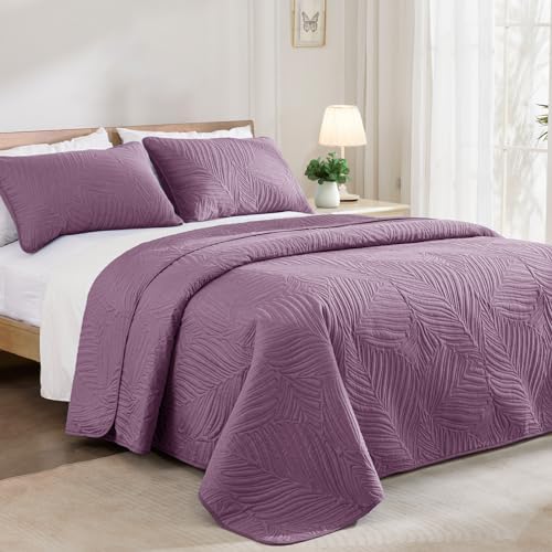 Exclusivo Mezcla Lightweight Full Queen Quilt Bedding Set, Soft Microfiber