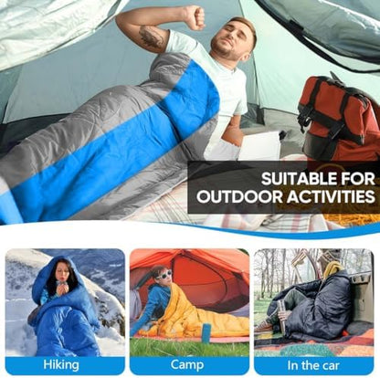 OBTANIM Sleeping Bags Portable Waterproof Camping Sleeping Bag for Adults Kids 4 Seasons Cold Weather or Warm Backpacking Hiking Travel Indoor Outdoor Use