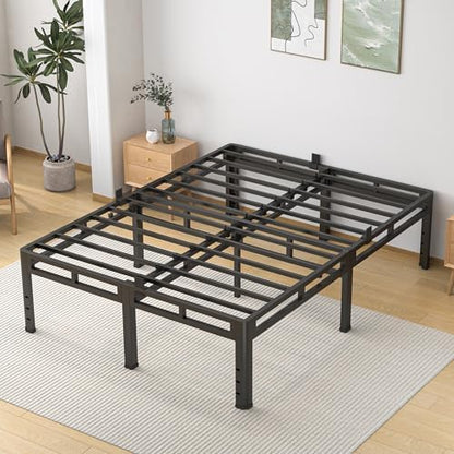 NKZ 2-in-1 King Size Metal Platform Bed Frame, 20 Inch Heavy Duty Bed Base