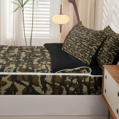 Feelyou Camouflage Wild Military Comforter Set Full Size Kids Boys Girls