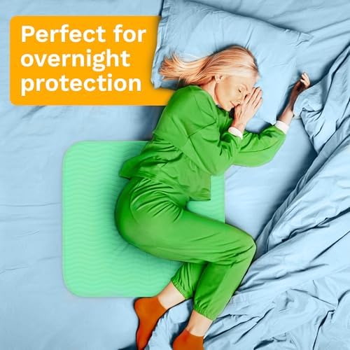 GREEN LIFESTYLE® Washable Underpads - Heavy Absorbency Reusable Bedwetting Incontinence Pads for Kids, Adults, Elderly, and Pets - Toddler Mattress Pads for Bed, Sofa, Floor (Pack of 2 - 34x36)