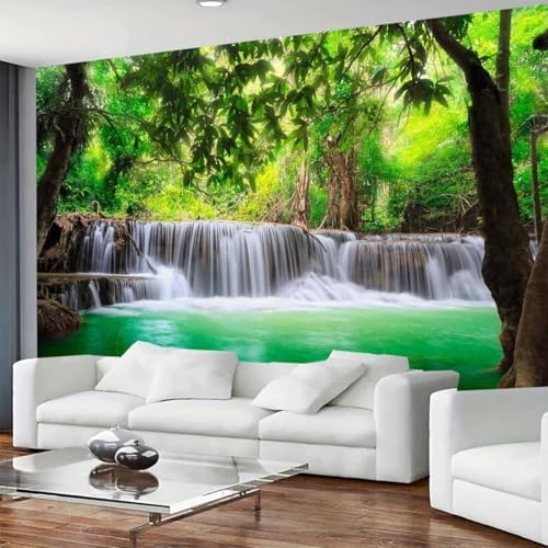FENDROM Waterfall Majestic Beautiful Landscape Tapestry Nature River Mountain Wall Hanging Jungle Nature Green Forest Wall Art for Bedroom Living Room Dorm