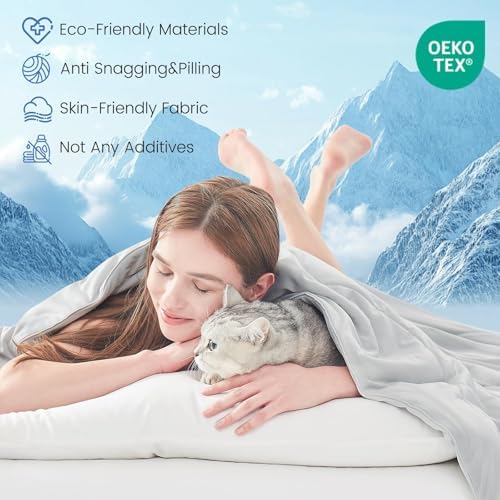 Topcee Cooling Comforter Queen Size -Cooling Blanket for Hot Sleepers