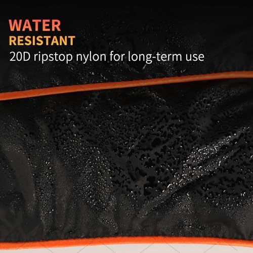 REDCAMP Alternative Down Camping Blanket, Waterproof and Warm Outdoor Travel Quilt for Camping, Hiking and Backpacking, 79"x59", Black