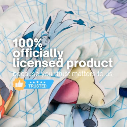 Pokemon Anime Gaming Cooling Throw Blanket for Hot Sleepers, 50 x 70 Inch Lightweight All-Season Throw, Soft Breathable Cooling Fabric for Couch, Bed, (Officially Licensed Product) by Franco Calm