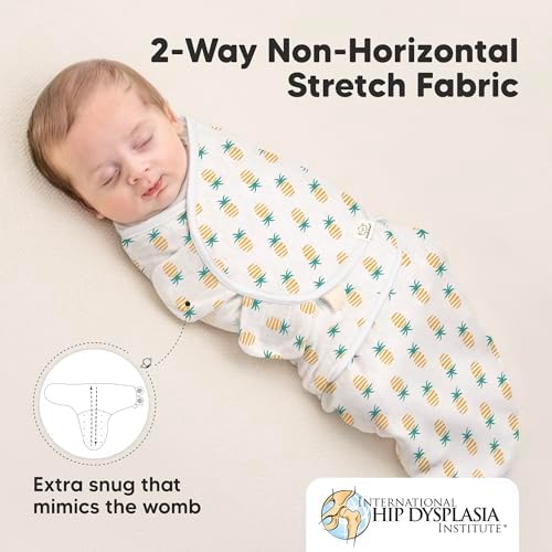 KeaBabies 3-Pack Organic Baby Swaddles for Newborns, Beach Day, 0-3M