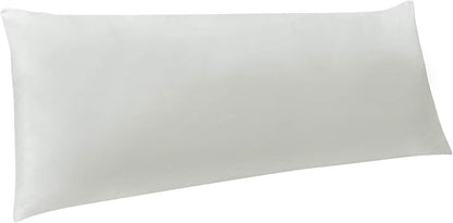 NTBAY Body Pillowcase - Brushed Microfiber 20x54 Pillowcase - Soft, Wrinkle-Free, Fade-Resistant, Stain-Resistant, Light Grey Body Pillow Cover with Envelope Closure - 20x54 Inches, Light Grey