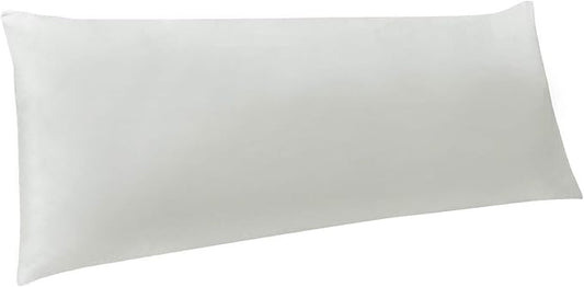 NTBAY Body Pillowcase - Brushed Microfiber 20x54 Pillowcase - Soft, Wrinkle-Free, Fade-Resistant, Stain-Resistant, Light Grey Body Pillow Cover with Envelope Closure - 20x54 Inches, Light Grey