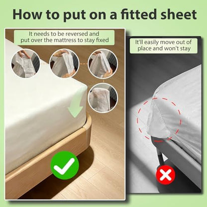 2 Pack Disposable Bed Sheet Queen Size Disposable Fitted Sheets for Travel