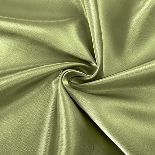 SiinvdaBZX 4Pcs Satin Sheet Set King Size 15-Inch Deep Pocket, Sage Green