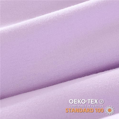 YIRDDEO Twin Comforter Set - Comforter Twin Size Bed with Ball Pom Fringe, Soft Bedding Set for All Seasons - 2 Pieces, 1 Comforter (66"x90") & 1 Pillow Sham(20"x26"), Lavender Purple