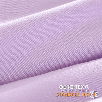 YIRDDEO Twin Comforter Set - Comforter Twin Size Bed with Ball Pom Fringe, Soft Bedding Set for All Seasons - 2 Pieces, 1 Comforter (66"x90") & 1 Pillow Sham(20"x26"), Lavender Purple