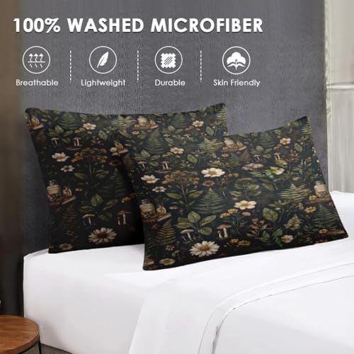 WeCozy Queen Comforter Set with Sheets, 7 Pieces Vintage Floral Bedding