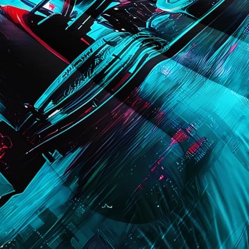 Race Car Comforter Queen Size,Race Car Kids Comforter Set,3Pcs Bedding Set Printed Comforter with 2 Pillowcases,Down Alternative,Soft and Lightweight,for All Seasons