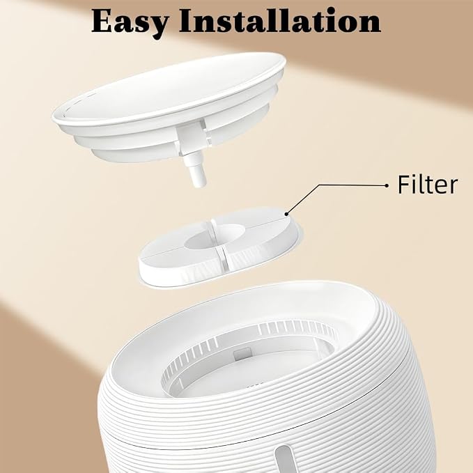 Cat Fountain Filters, 6 Pack Cat Water Fountain Filter | Replacement Compatible with Delight Paw 85oz/2.5L Automatic Pet Water Fountain