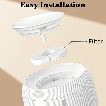 Cat Fountain Filters, 6 Pack Cat Water Fountain Filter | Replacement Compatible with Delight Paw 85oz/2.5L Automatic Pet Water Fountain