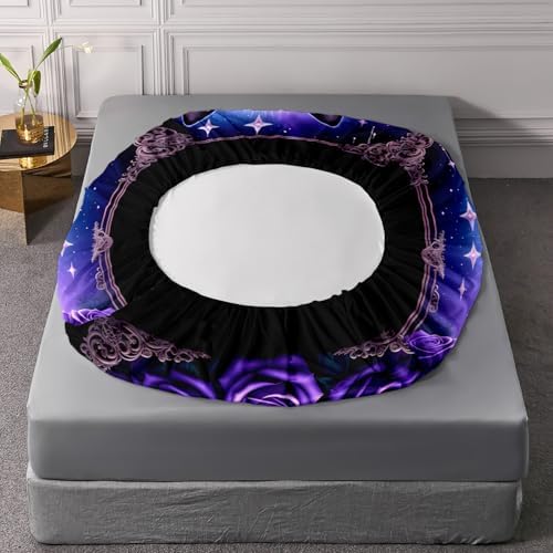 HOSIMA Cat Queen Fitted Sheet for Boys Girls,1 Fitted Sheet+2 Pillowcases.