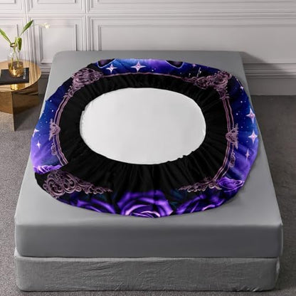 HOSIMA Cat Queen Fitted Sheet for Boys Girls,1 Fitted Sheet+2 Pillowcases.