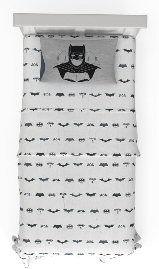 Franco Collectibles Batman DC Comics Bedding Super Soft Microfiber Twin Sheet Set, College Dorm Essentials, (Officially Licensed Product)