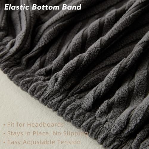 Bed Headboard Cover King, Stretch Head Board Slipcover Washable