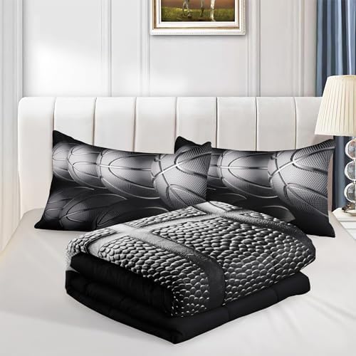 6 PCS Basketball Bedding Sets,Basketball Comforter Set for Boys,Kids Beddings Sets for Boys,Full Size Bedding Sets for Boy,Bed in A Bag with Sheets(Full-6 Pieces)