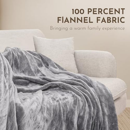 Electric Heated Blanket Full Size 72"x84", Light Grey