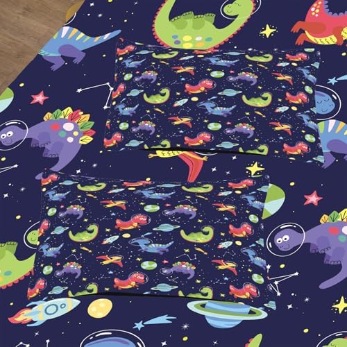 6pcs Dinosaur Comforter Set for Boys,Full Size Bedding Sets for Teen,Kids Comforter Set with 1 Quilt+1 Flat Sheet+1 Fitted Sheet+2 Pillowcases+1 Cushion Cover(Dinosaur-C Full)