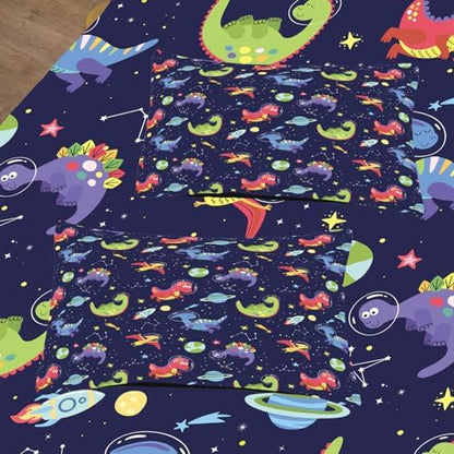 6pcs Dinosaur Comforter Set for Boys,Full Size Bedding Sets for Teen,Kids Comforter Set with 1 Quilt+1 Flat Sheet+1 Fitted Sheet+2 Pillowcases+1 Cushion Cover(Dinosaur-C Full)