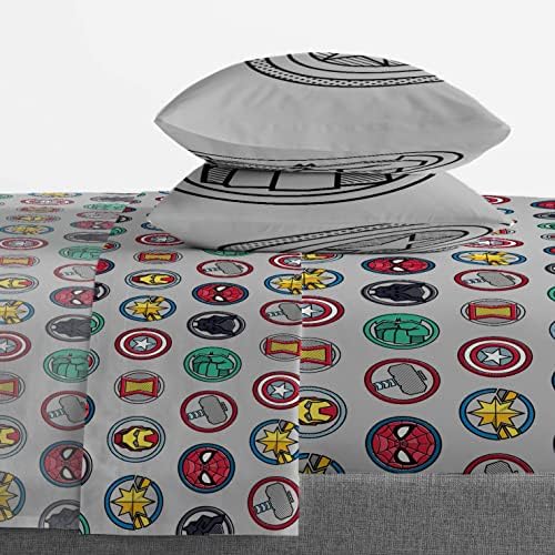 Marvel Avengers Full Size Comforter Set 7 Piece Kids Bedding, Multi